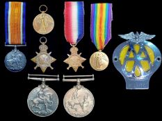 Collection of Military Medals, comprising 1914-1919 Great War Medal awarded to T-36437 A.S.C. Dvr.