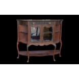 Victorian Mahogany Chiffonier Base with blind fretwork and carved acanthus cabriole legs,