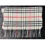 Burberry London House Check Scarf.