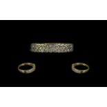 Ladies 18ct Gold Quality Diamond Set Ring of pleasing design and proportions, full hallmark to