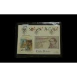 Limited Edition Charles Dickens Stamp First Day Cover with uncirculated G Kentfield £10 note.
