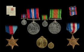 World War II Military Medals ( 4 ) In Total. Not Named. Comprises 1/ 1939 - 1945 Defence Medal.