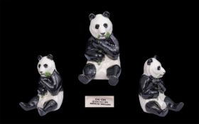 Beswick Pair of Hand Painted Panda Figur