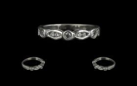18ct Half Eternity Ring set with round b