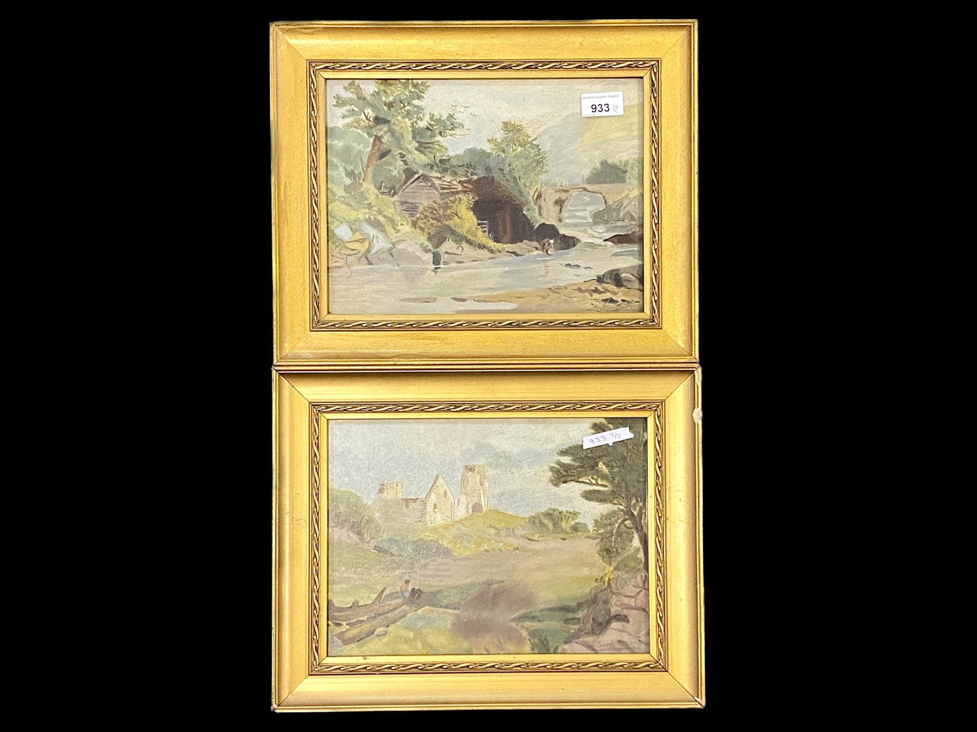 Two Watercolours by W Goodwin, one depic