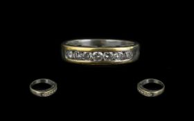 18ct Diamond Half Eternity Ring set with