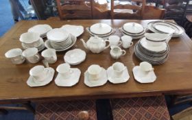 Quantity of Assorted Pottery & Porcelain, including vegetable tureens, large oval plates,