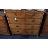 Early 19th Century Chest of Drawers, two short and three long drawers,