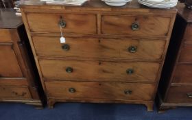 Early 19th Century Chest of Drawers, two short and three long drawers,