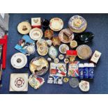 Good Mixed Boxed Lot comprising assorted carnival glass, lots of Coronation Commemorative items, old