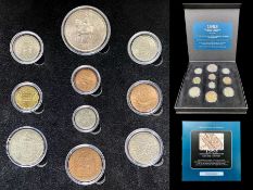 The Bradford Collection - 1953 Her Majesty's Coronation Coin and Stamp Set. Housed In It's