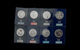 Change Checker Collection of Nine £5 Sealed Coins.