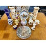 Box of Assorted Porcelain & Pottery Collectibles,