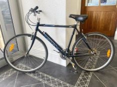 Gent's Bicycle, South African Apantif, black body with blue, TIG tubing, Velo web sprung seat,