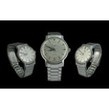 Omega Geneve Gents Stainless Steel Mechanical Wrist Watch - With Original Omega Bracelet Circa