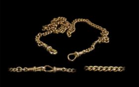 9ct Gold Chain, approx 14" long, weight 8 grams.