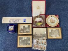 Mixed Lot containing four framed photographs, Grand National water jug 2003,