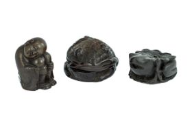 A Collection of Three Oriental Okimonos,