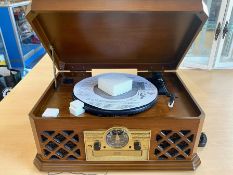 Modern Zennox Record Player in Wooden Case, Model No.