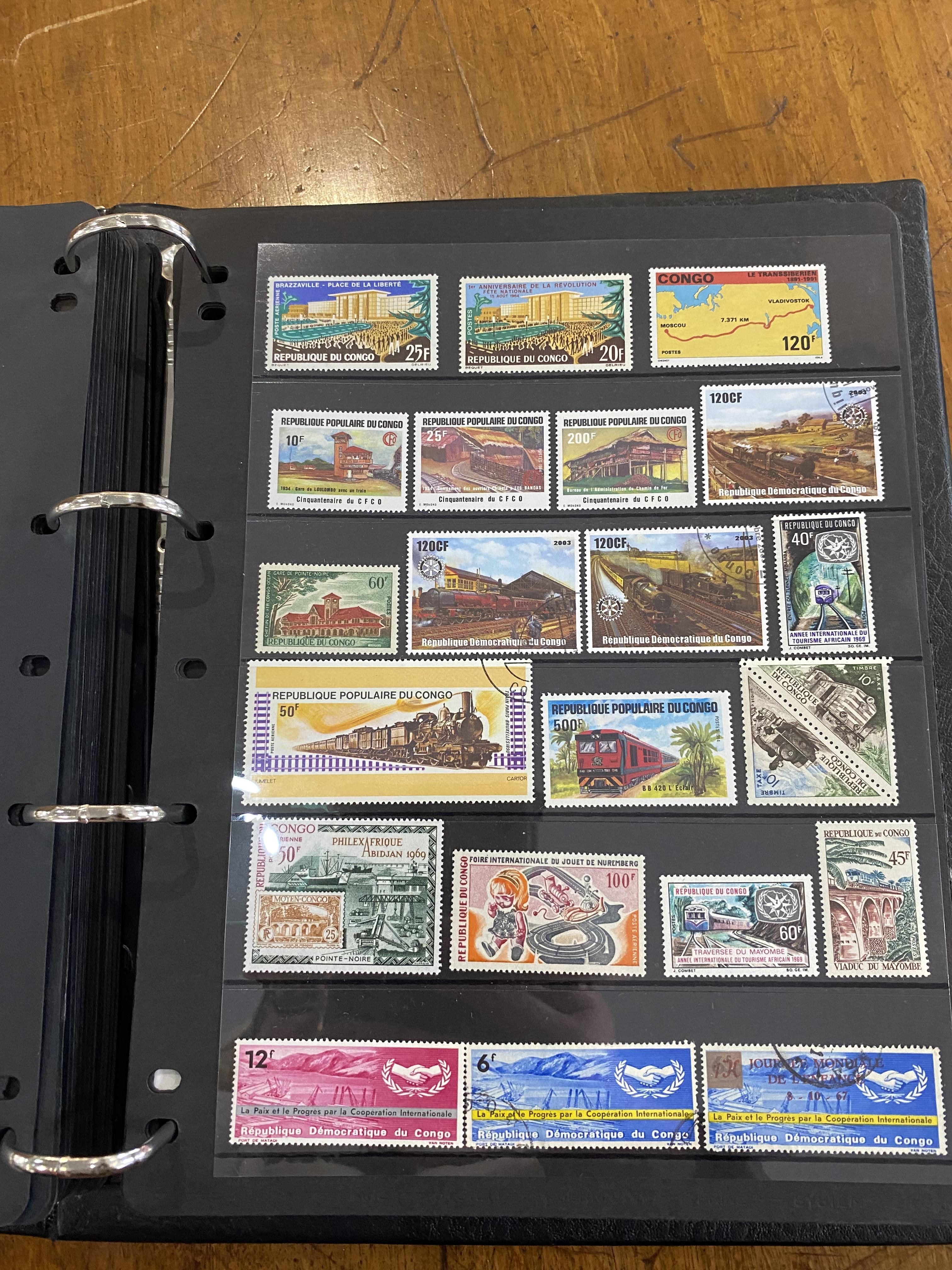 Stamp Interest - Meaty Album of Mostly Mint and railway oriented stamps from around the world. - Image 5 of 8