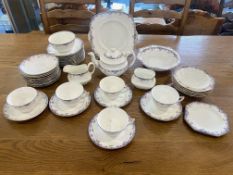 Paragon Bone China Set, comprising a large fruit bowl, 5 x fruit dishes, tea pot, milk jug,