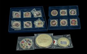 The Westminster Mint - The Decades of Queen Elizabeth II Series ( 6 ) Coins - Complete Set, Boxed