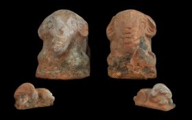 Grand Tour Egyptian Terracotta Rams, After The Antique,
