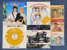 Collection of Albums, including Herman's Hermits with applied stuck down autograph page,