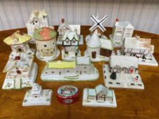 Collection of Coalport Cottages, comprising 32 Windsor Gardens, London (Paddington Bear's Home),