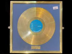 Elvis Presley Interest - Framed Gold Album of 'Separate Ways' by Elvis Presley, mounted,