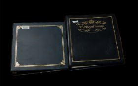 Two Stamp Albums with loose inserts. Many stamps Royalty related.