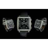 TAG Heuer Monaco Stainless Steel Gents Automatic Chronograph Watch.