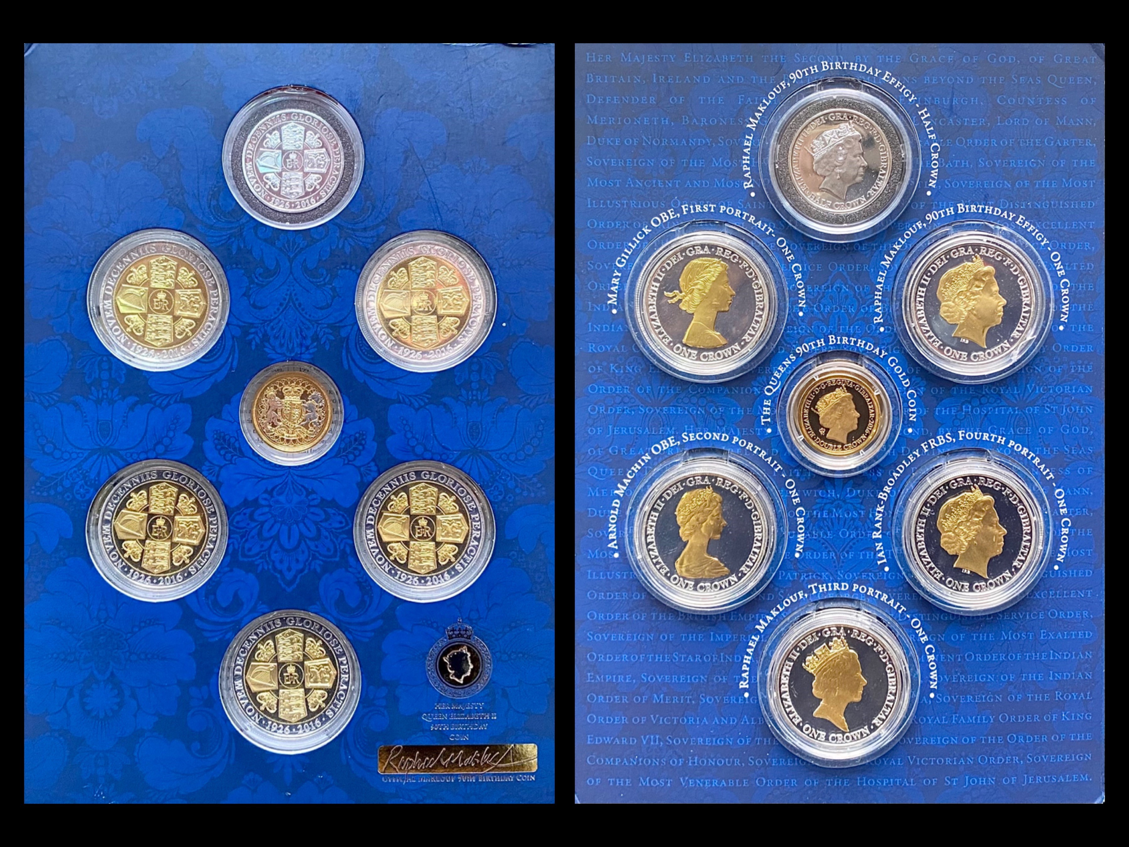 The London Mint H.M Queen Elizabeth II 90th Birthday Gold Coin Proof Set In Original Folder and - Image 2 of 4