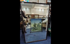 Large Advertising Mirror, Art Deco style with desert scene with soldier. Mid century.