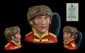 Royal Doulton 'The Beatles' John Lennon Character Mug, D6797, designed by Stanley James Taylor, No.