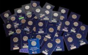Change Checker - Large Collection of Sealed 50p Coins.