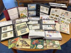 Large Box of First Day Covers, in albums, collection of stamps in albums,