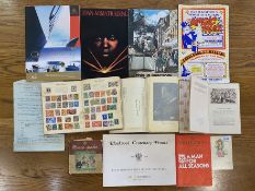 Collection of Ephemera to include, original Lucy Atwell postcard, Queen Elizabeth brochure,