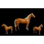Beswick - Large and Impressive Hand Painted Horse Figure ' Large Hunter ' Designer A. Gredington.
