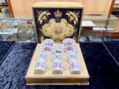 Vintage Royal Crown Derby Coffee Cups & Saucers. Six coffee cups and six saucers, in original