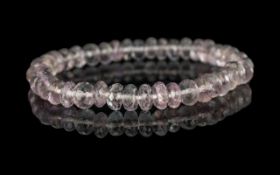 Amethyst Bracelet, rondelle shape, natural amethyst, fully faceted to give a brilliant sparkle to
