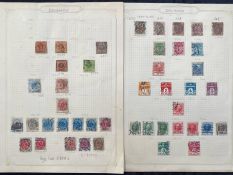 Stamps - Extensive Scandanavian Collection On Leaves Mint Or Used - With ''470'' Stamps From Early