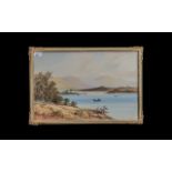 T Wilson (19th century): Scottish Highland Scene, signed and title Loch Awe watercolour.
