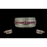 18ct Gold Ruby & Diamond Ring,