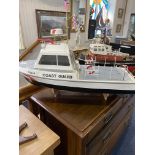 Radio Controlled Coast Guard Boat, 34" length. Good detail throughout.