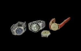 Small Collection of Wristwatches, to include a 9ct gold Swiss Deluxe, Casio Quartz, Rotary Quartz,