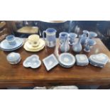 Small Mixed Lot of Wedgwood Jasperware, including trinket boxes, jugs, vases, etc.