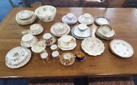 Quantity of Assorted Porcelain, including Minton large floral decorated bowl,