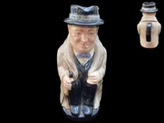 Royal Doulton Character Jug 'Winston Churchill', measures 5.5" tall.