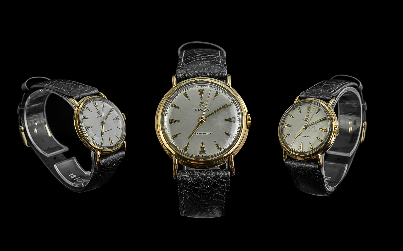 Rolex 10ct Gold Cased Mechanical Wrist Watch, movement no.